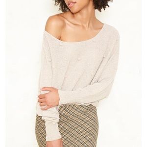 Fate by LFD Dot Print Pullover Sweater